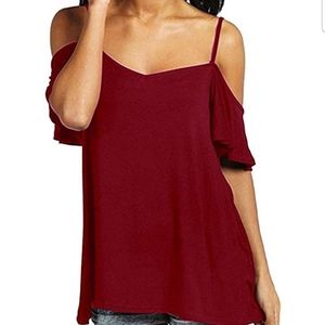 Women's cold shoulder top